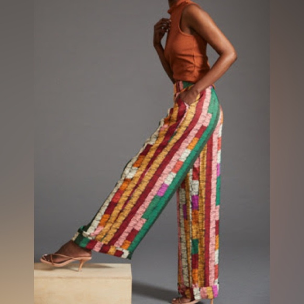 Farm Rio for Anthropologie Wide Leg Pants